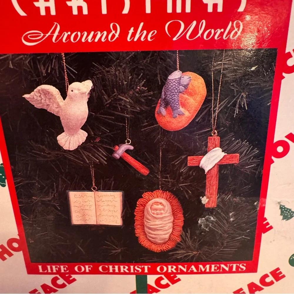 House of Lloyd Around‎ the World Life of Christ Christmas Ornaments Set Vintage